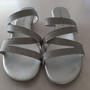 Ladies Silver Sandals